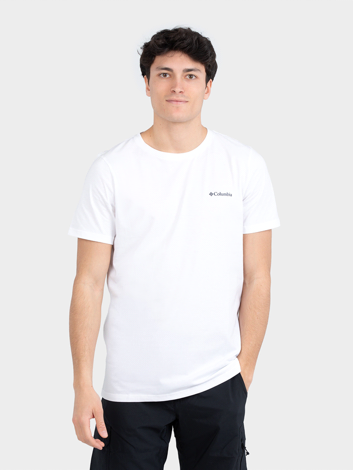 COLUMBIA T-SHIRT MANICA CORTA RAPID RIDGE T-SHIRTERIA UOMO Bianco  ... 