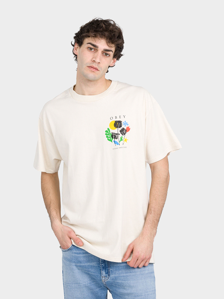 T-SHIRT MANICA CORTA FLOWERS PAPERS SCISSORS 