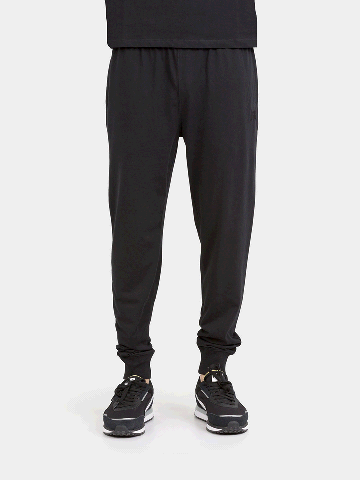 RUSSELL ATHLETIC PANTALONE CUFFED PANTALONE FELPA UOMO Nero  ... 