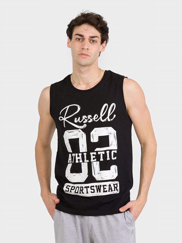 RUSSELL ATHLETIC CANOTTA DANE T-SHIRTERIA UOMO Nero  ... 