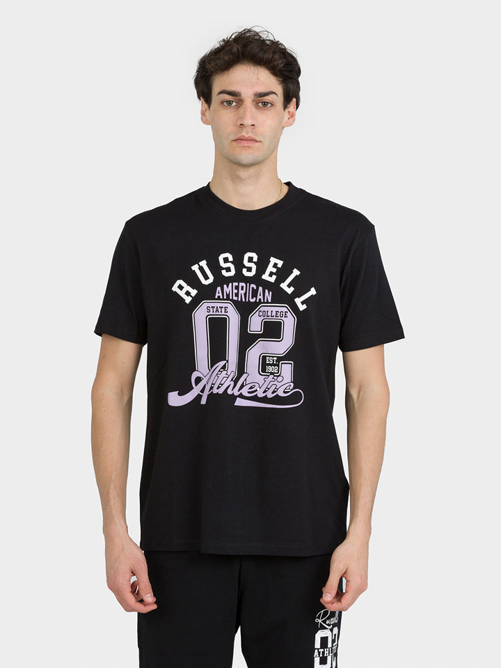 RUSSELL ATHLETIC T-SHIRT LINCOLN MANICA CORTA T-SHIRTERIA UOMO Nero  ... 