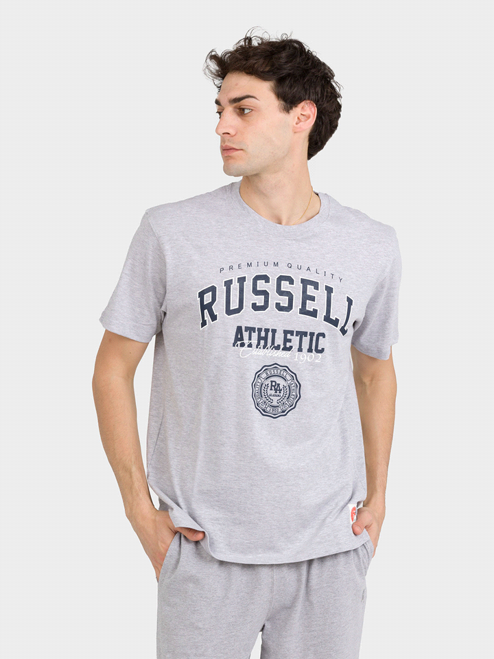 RUSSELL ATHLETIC T-SHIRT AUBREY MANICA CORTA T-SHIRTERIA UOMO Grigio  ... 