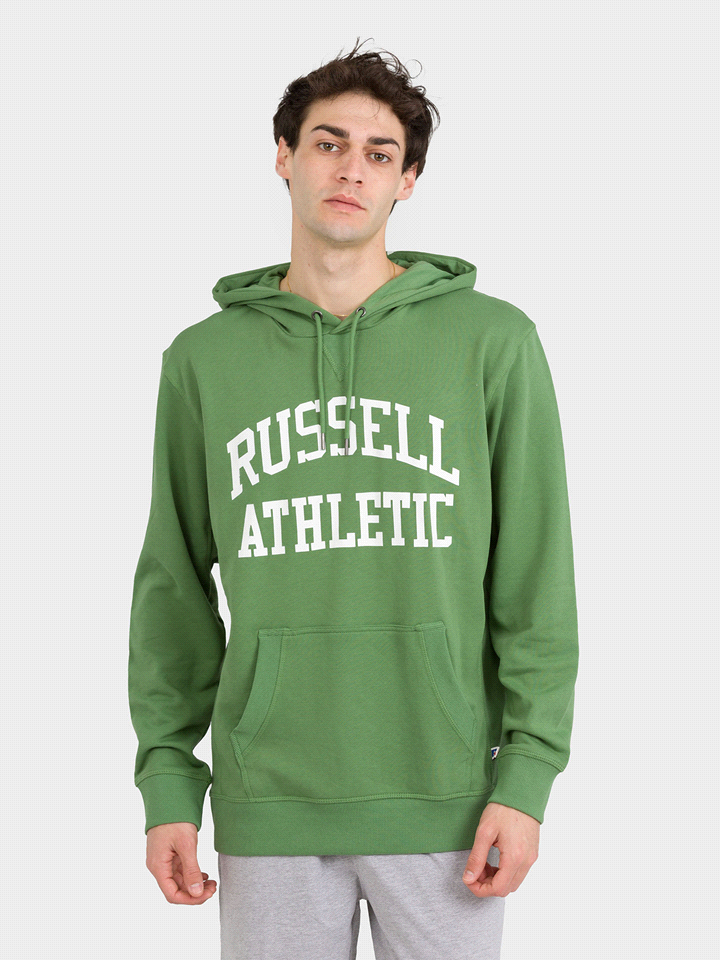 RUSSELL ATHLETIC FELPA CAPPUCCIO FELPERIA UOMO Verde  ... 