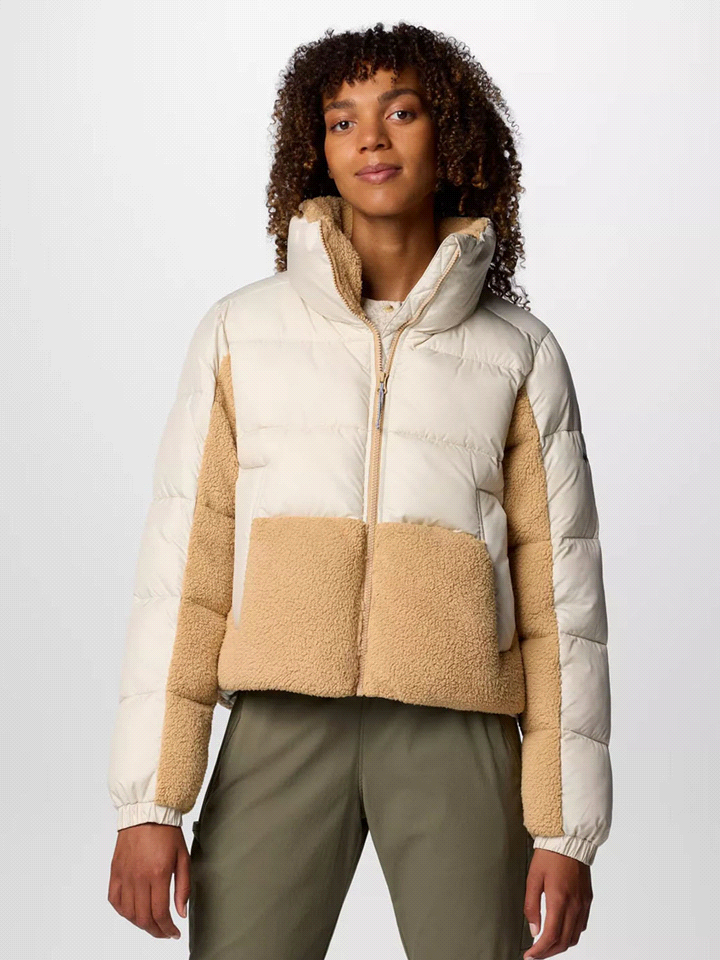 COLUMBIA PIUMINO SHERPA HYBRID CAPOSPALLA DONNA   ... 