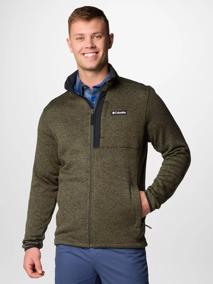 COLUMBIA PILE SWEATER WEATHER CAPOSPALLA UOMO Verde  ... 