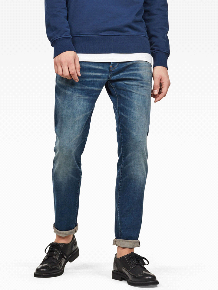 G-STAR JEANS 3301 SLIM JEANS UOMO Blu  ... 