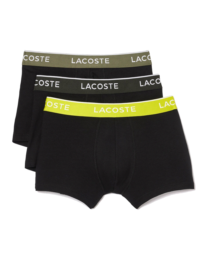 LACOSTE BOXER BANDA COLORATA BOXER UOMO Nero  ... 