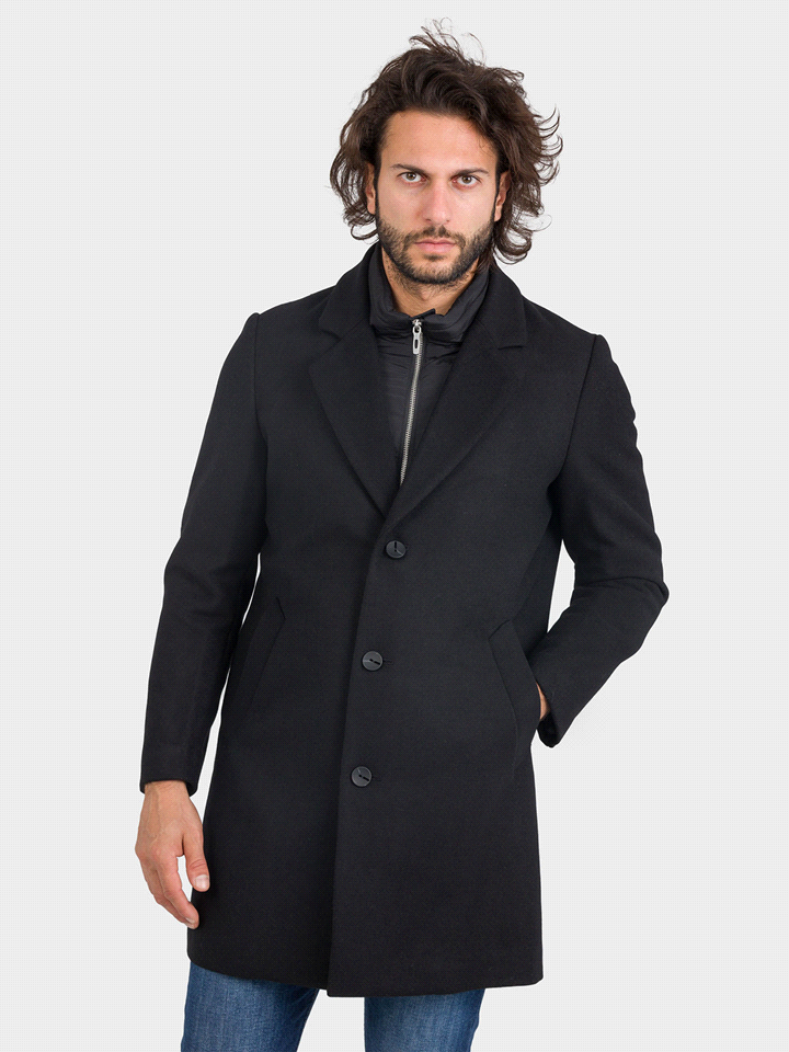 CAPPOTTO LANA CASHMERE INSERTO TECNICO 