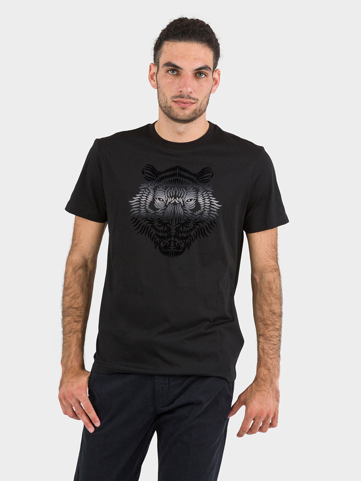 T-SHIRT M/C STAMPA TIGRE 