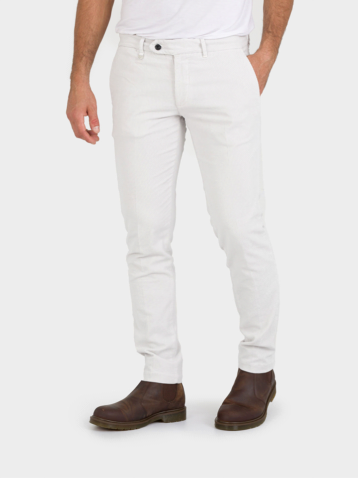 PANTALONI BRYAN CHINO SKINNY FIT VELLUTO 