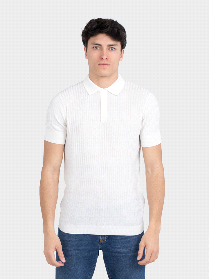 POLO IN MAGLIA A COSTINE SUPER SLIM 