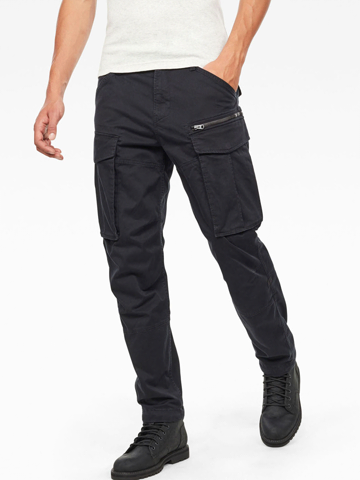 G-STAR PANTALONE CARGO ROVIC 3D ZIP PANTALONI UOMO Nero  ... 