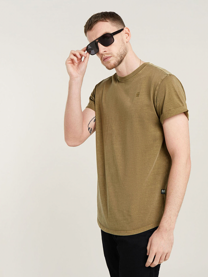 G-STAR T-SHIRT MANICA CORTA LASH GARMENT DYE T-SHIRTERIA UOMO   ... 