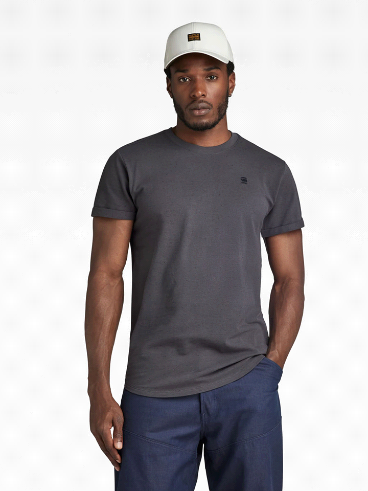 G-STAR T-SHIRT MANICA CORTA LASH PUNTINATA T-SHIRTERIA UOMO Grigio  ... 