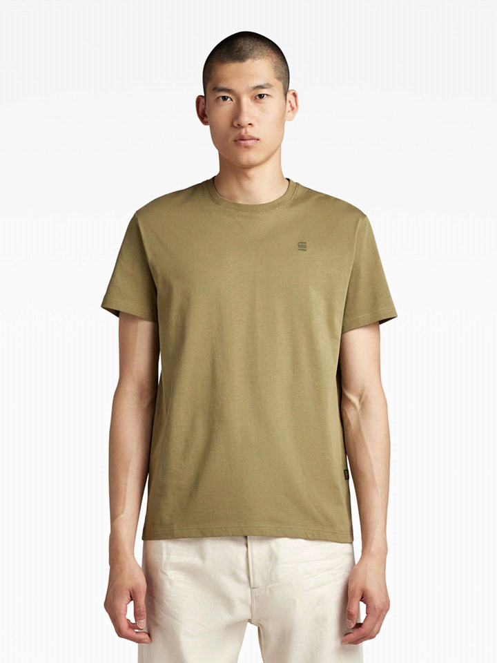 G-STAR T-SHIRT BASE-S MANICA CORTA T-SHIRTERIA UOMO Verde  ... 