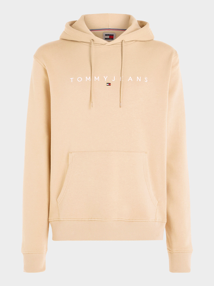 TOMMY JEANS FELPA CAPPUCCIO LINEAR FELPERIA UOMO Oro  ... 