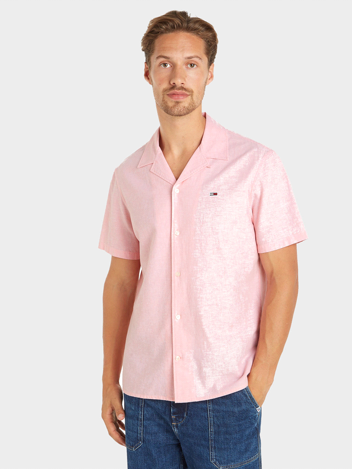 CAMICIA MANICA CORTA LINO-COTONE 