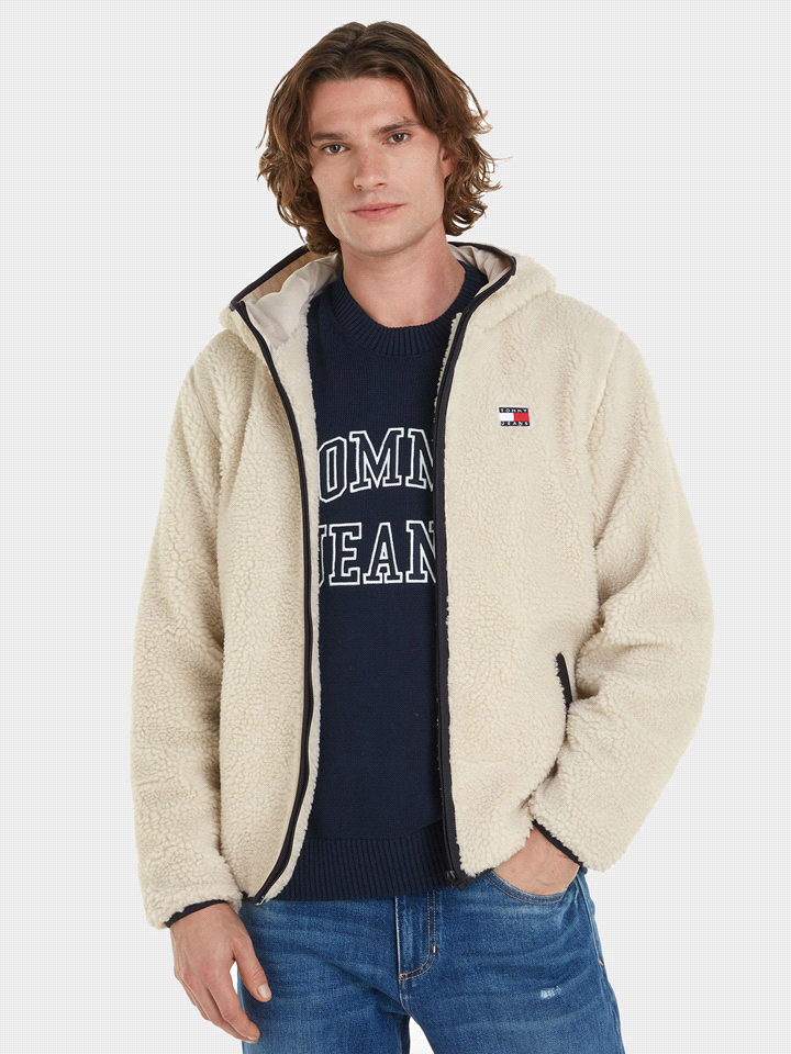 TOMMY JEANS ORSETTO CAPPUCCIO CAPOSPALLA UOMO   ... 