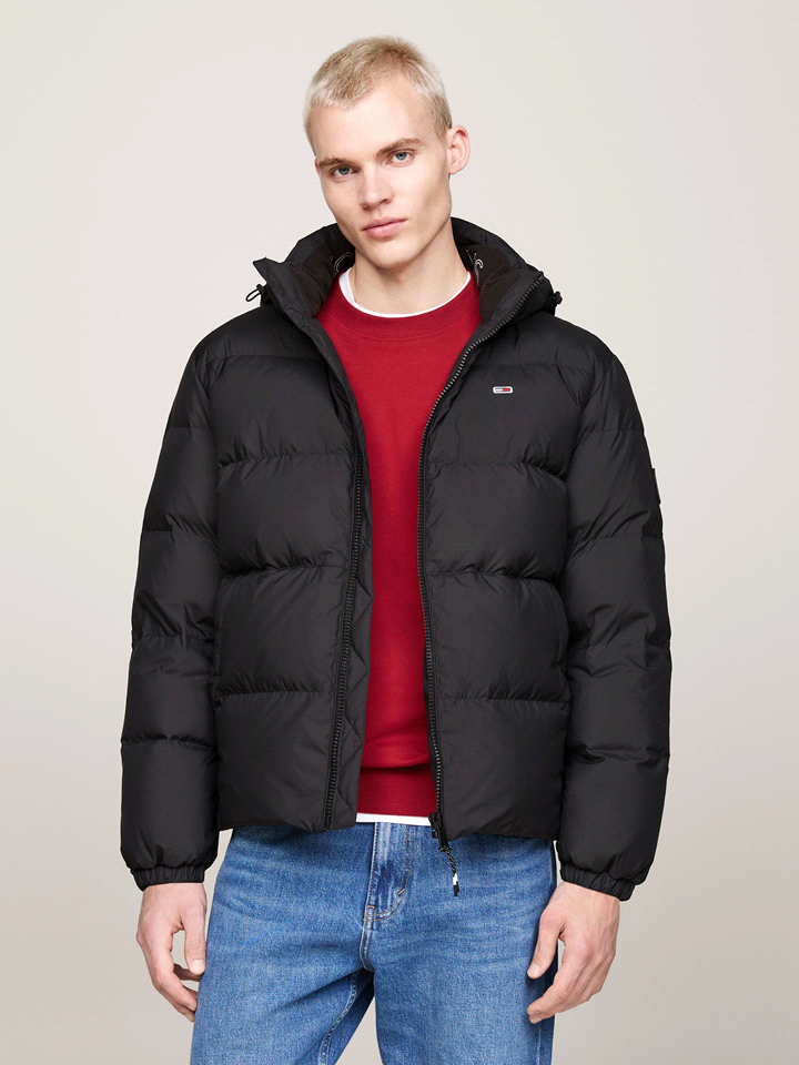 TOMMY JEANS PIUMINO ESSENTIAL DOWN JACKET CAPOSPALLA UOMO Nero  ... 