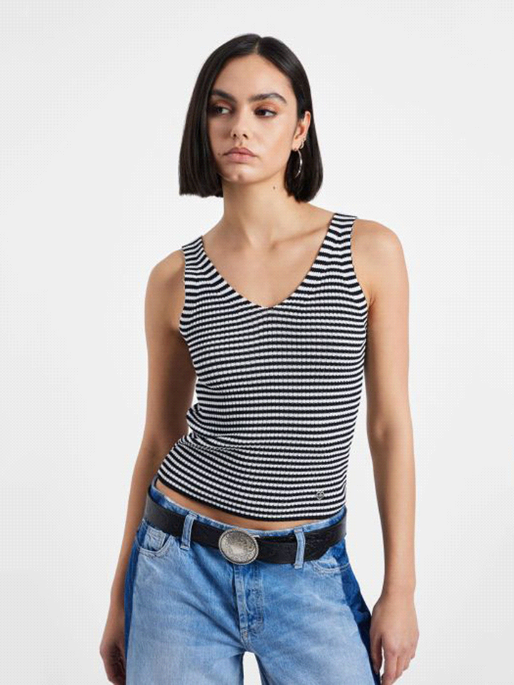 TOP IN MAGLIA STRIPES 